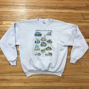 Vintage Lighthouses Crewneck Sweatshirt